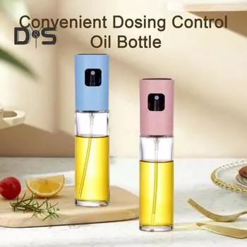 Распылитель масла, 100 мл, многоразовый пресс для приготовления пищи, гриля, выпечки, жарки, салата, барбекю, дозатор оливкового масла, стеклянная бутылка Mister Spray, кухонные гаджеты