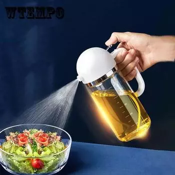 Распылитель масла для заливки масла Бутылка для распыления масла «два в одном» Бутылка для масляного насоса двойного назначения Горшок для кухни Дозатор масла для барбекю Автоматическое открытие Закрытие Емкость 500 мл 500ML жёлтый