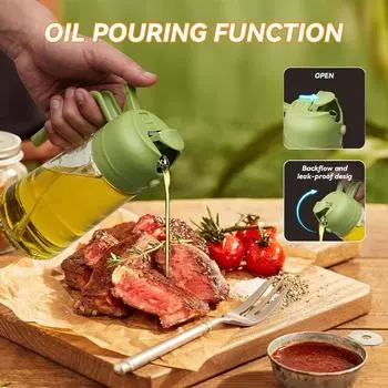 Распылитель масла-спрея, распылитель кухонного масла, распылитель для приготовления пищи, бутылка для ресторана, идеально подходит для здоровой кулинарии, выпечки оранжевый