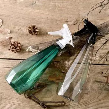 Распылительная бутылка 500 мл/1000 мл, незасоряющаяся пластиковая лейка одной рукой с регулируемой насадкой для водяного тумана, садовые принадлежности 500ML серый