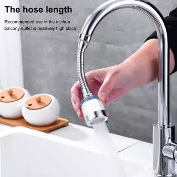 Распылительная головка для смесителя 12 МПа, сильный смыв, высокая адаптируемость, гибкий вращающийся на 360 градусов аэратор для смесителя, кухня Short