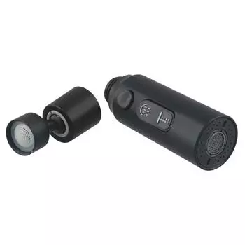 Распылительная насадка для кухонного крана с 3 режимами, экономящая воду, душевая насадка для раковины, аэратор, барботер, сменная душевая насадка чёрный