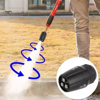 Распылительная насадка для мойки высокого давления Нержавеющая регулируемая конструкция Универсальная простая установка Легко подключаемая запасная часть насадки для мойки высокого давления