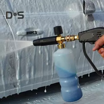 Распылительная насадка высокого давления с герметичным быстроразъемным соединением, универсальная эргономичная ручка, нержавеющий шланг для воды, распылительная насадка, ручной садовый инструмент чёрный