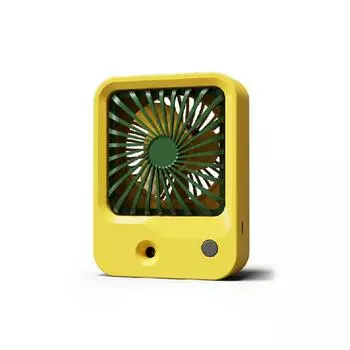 Распылительный вентилятор с 3 скоростями, переносной, перезаряжаемый, портативный, дорожный, воздушный вентилятор, увлажняющий, охлаждающий, увлажнитель воздуха, персональный распылитель белый