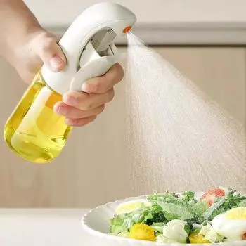 Распылитель оливкового масла Mister, 150 мл, бутылка для масла, широкий вентилятор, распылитель, диспенсер для масла без капель, контроль масла на кухне белый