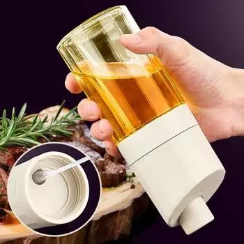 Распылитель оливкового масла Mister 230 мл, стеклянная бутылка, кухонные гаджеты для фритюрницы, широкоугольный распылитель для еды серый