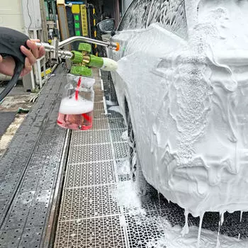 Распылитель пены 1/4 дюйма, быстрое подключение, 1 л, портативная лейка большой емкости, мойка высокого давления для газона No Nozzles