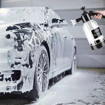 Распылитель пены для мойки автомобиля, пустая распылительная бутылка 2 л с двумя насадками, садовый инструмент, насос давления clear