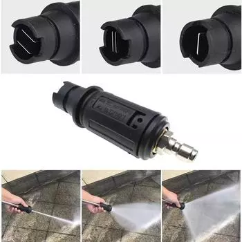 Распылитель распылителя мойки высокого давления с регулируемым углом наклона и быстроразъемным соединением M14*1,5 1/4 , вращающаяся насадка для распыления мойки 3000 фунтов на квадратный дюйм