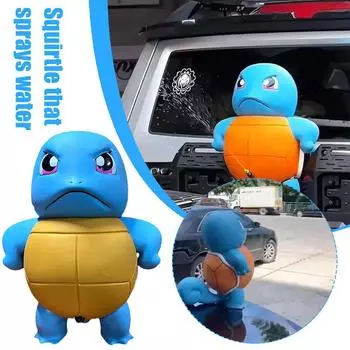 Распылитель воды Jenny Auto Kids Toys Милая модель игрушки Squirtle Orname Cartoon Creative Wireless Control Внешнее украшение Подвеска