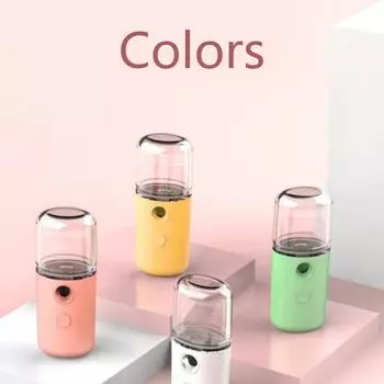 Распылители для лица Nano Spray Mist Увлажнитель для лица Увлажнитель Увлажняющая вода Портативный зелёный