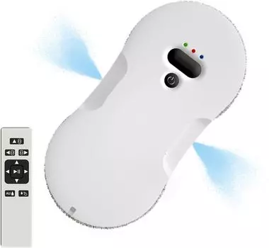 Распыляющий ультратонкий робот-пылесос для мытья окон, робот для мытья окон, электрический пульт дистанционного управления для стекла для дома European socket белый