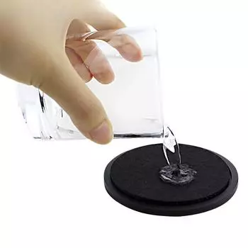 Рассасывающиеся фетровые подставки с изолированными силиконовыми подставками, набор подставок для чашек, цветные подушки, шерстяные фетровые подставки felt+silicone coaster чёрный