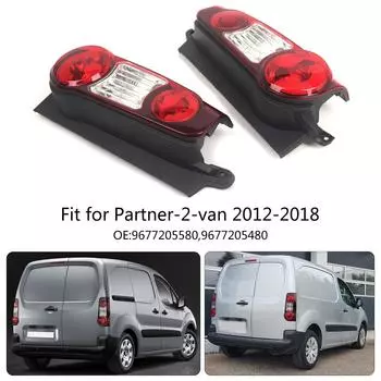Рассеиватель левого/заднего фонаря 9677205580 для Peugeot Partner 2012-2018 Корпус заднего фонаря без аксессуара для замены лампы left