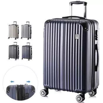 расширение, перевозящий большой S популярный на 2 ночи и 3 бесшумных двухместных со скрытым для школы 40 литров 50 темно-синий [Yuweijie] Чемодан, ручная кладь,