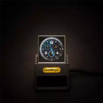 Расширенная версия прозрачный дисплей многофункциональный креативный настольные часы метеостанция технология украшения белый