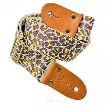 Расширенный и утолщенный ремень для акустической гитары, жаккардовый клетчатый леопардовый принт, плечевой ремень для электрогитары, аксессуары для гитары