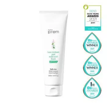 [Расширенный объем] Make Prem Safe Me Relief Moisture Cleansing Foam 250 мл, очищение от макияжа в Корее