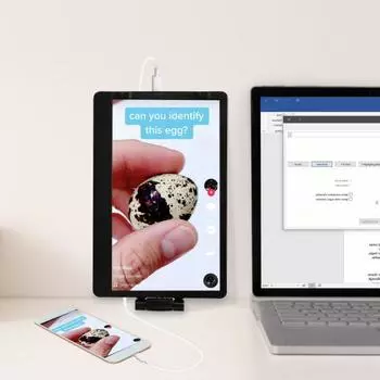 Расширитель экрана для ноутбука Yousheng Phone, совместимый с HD, стереозвук, компактный дизайн, универсальный портативный двойной монитор чёрный