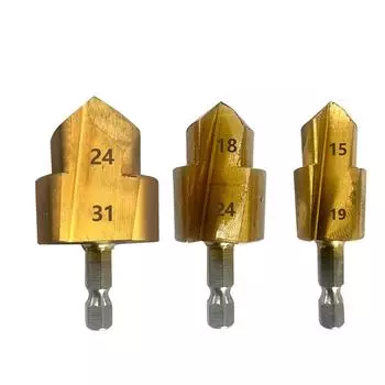 Расширитель для патрубков с шестигранным хвостовиком PPR Пластиковые трубы Расширитель для патрубков Практическое сверло Инструмент для сантехника для расширения 15 мм/18 мм/21 мм