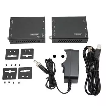 Расширитель интерфейса мультимедиа HD 18 Гбит/с 4K 60 Гц двунаправленный POC EDID KVM 70 м удлинитель сигнала AV EU Plug