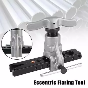 Расширитель медных труб для кондиционирования воздуха CT-806, инструмент для развальцовки медных труб для систем охлаждения, воды, газа, тормоза, инструмент для развальцовки медных труб с углом 45 градусов, эксцентриковый развертка Black