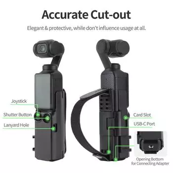 Расширительный ремешок на руку Ремень-шнурок Крепление для холодного башмака Защитная рамка Расширительная ручка Аксессуар для Pocket 3
