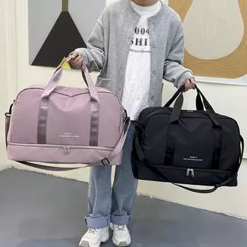 Расширяемая дорожная сумка, спортивная сумка для фитнеса, большая сумка для спортзала, женская простая сумка на одно плечо