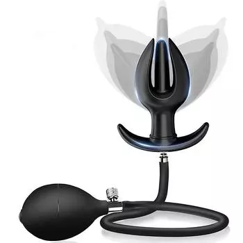 Расширяемая надувная анальная пробка, большая клизма, тренировочная Анальная пробка, массажер простаты, секс-игрушка для мужчин и женщин, начинающих Type-1