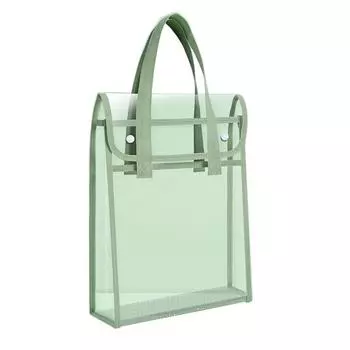 Расширяемая прозрачная пластиковая папка для файлов с застежкой-кнопкой, водонепроницаемый конверт для файлов формата А4/Letter, портативная сумка-тоут для документов для офиса, школы