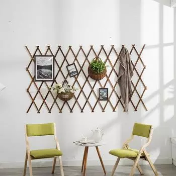 Расширяемая решетка для садовых растений, деревянные расширяющиеся панели, садовый забор, вертикальная стойка, подставка для вьющихся растений, настенный декор, подвесная рама 1pc