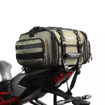Расширяемая сумка на заднее сиденье мотоцикла 19-26 л, большая вместительная мотоциклетная сумка, универсальная мотоциклетная сумка для езды на мотоцикле армия зеленый