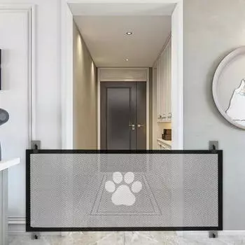 Расширяемый барьер для собак для внутреннего и наружного использования Style B