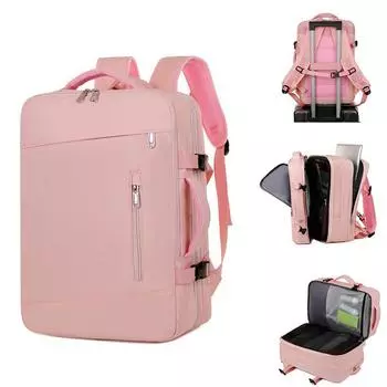 Расширяемый рюкзак большой вместимости с разделением для сухого/мокрого хранения для коротких деловых поездок и поездок на работу на открытом воздухе One Size грязно-белый