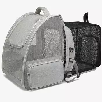 Расширяемый рюкзак для домашних животных Astronaut, портативный, складной, для транспортировки, дорожная сумка, воздухопроницаемая космическая капсула, переноска для щенков кошек и собак L44XW27X41cm