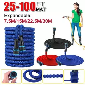 Расширяемый шланг для воды, пластиковый соединитель, садовый шланг для воды, прочный телескопический водопровод высокого давления для полива автомойки