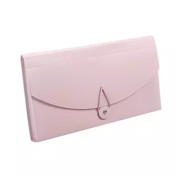 Расширяющаяся папка для файлов, 13 карманов, профессиональная водонепроницаемая папка для документов, для получения счета-фактуры с НДС Pink