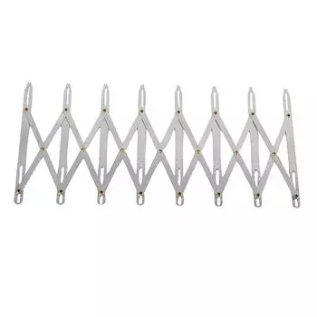 Расширяющаяся прокладка для петли, руководство по изготовлению, правило, швейный калибр, равноудаленный измерительный инструмент для разметки отверстий для пуговиц с люверсами серебряный