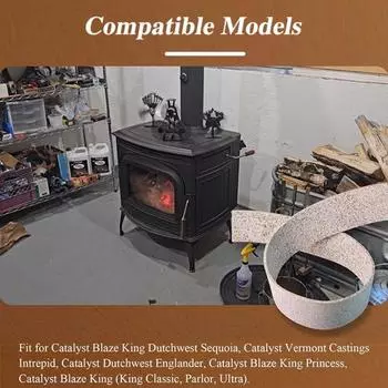 Расширяющаяся прокладка Универсальная Простая Установка Идеально Подходит Дровяная Печь Каталитические Камеры Сжигания Расширяющаяся Прокладка S