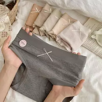 Расширяющиеся бесшовные кашемировые теплые брюки для женщин Треугольные брюки с начесом, подогреваемое ребристое хлопковое нижнее белье, шелковые трусики с промежностью one size