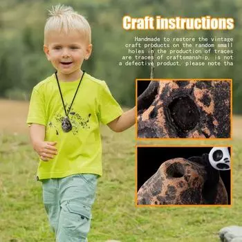 Расслабьтесь Ревущий Свисток Страшно Звучащий Воющий Музыкальный Инструмент Тао Ди бежевый