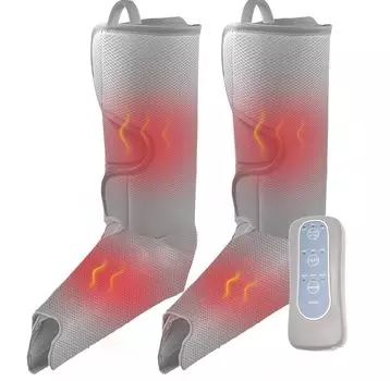 Расслабление икр Уход за ногами Расслабление ног Стопы Лодыжка Подошва Пятка Икра Многочисленные приложения 3 уровня давления теплого воздуха Пульт дистанционного управления 3 уровня серый