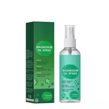 Расслабляющее и успокаивающее массажное масло-спрей, спрей для облегчения боли в суставах, спрей для облегчения боли в суставах, спрей для ухода за телом, 100 мл One Size зелёный