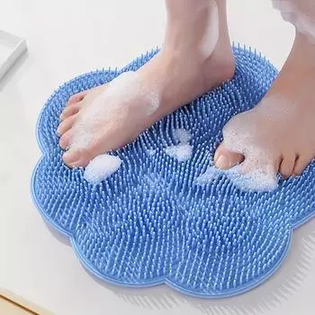 Расслабляющее средство для ног Gentle Brush: Снимают усталость ног, улучшают кровообращение - противоскользящие присоски - удобно подвешивать и сушить синий