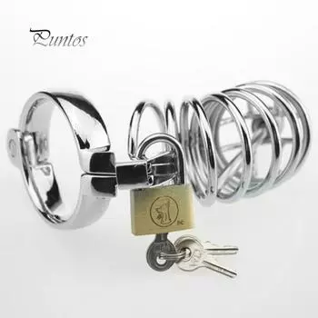 Расслабляющее тело металлический пенис кольцо для члена целомудрие замок клетка массажер для тела пара флирт взрослые товары 45mm