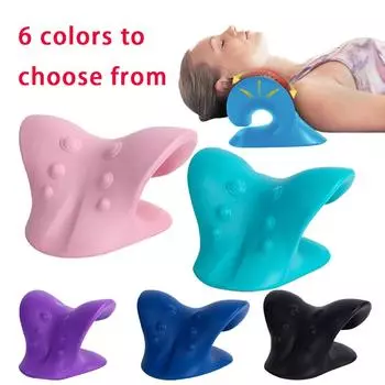 Расслабляющее устройство для шеи и плеч, носилки, хиропрактика, подушка для вытяжения шеи, устройство для вытяжения шейного отдела, портативное оборудование для фитнеса, тела