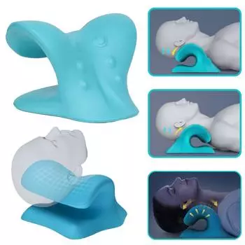 Расслабляющее устройство для шеи и плеч Устройство для вытяжения шейного отдела позвоночника для снятия мышечного напряжения Подушка для мануальной терапии Релаксация шеи