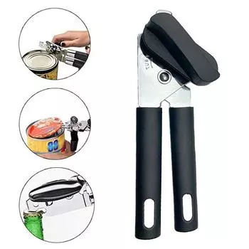 Расслабляющий и удобный консервный нож с боковым разрезом, открывалка для консервных банок, кухонные принадлежности, открывалка для бутылок из нержавеющей стали