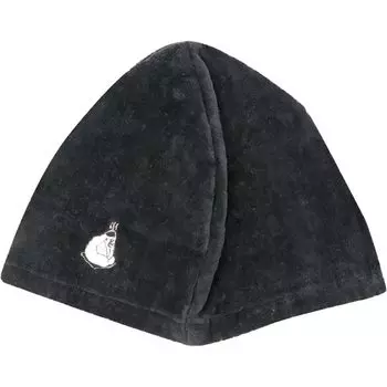 Расслабляющий Имабари Полотенце Сауна Шапка Сауна Черный Черный Сделано в Японии Супер Общественная Баня Горячий Источник Общественная Баня Каменная Баня Эффект Сауны Популярные Преимущества Кожа головы